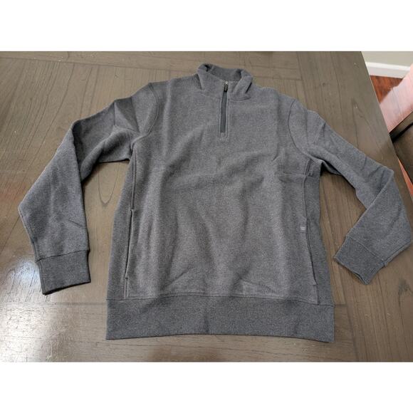 NWT Mack Weldon ACE HALF-ZIP - CHARCOAL HEATHER Size  S - Picture 1 of 7